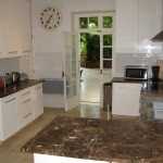 Kitchen leading to terrace
